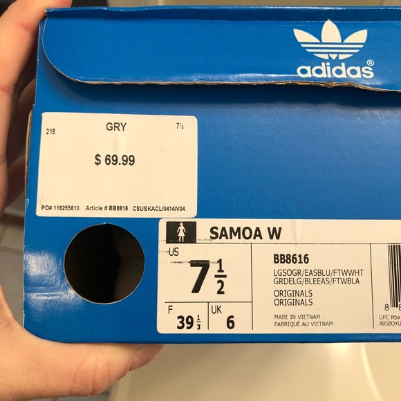 Adidas grey and blue sneakers - Picture 2 of 5